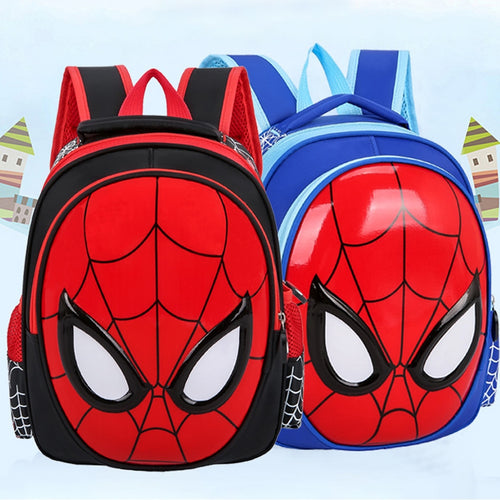 3D Superhero Kids School Backpack