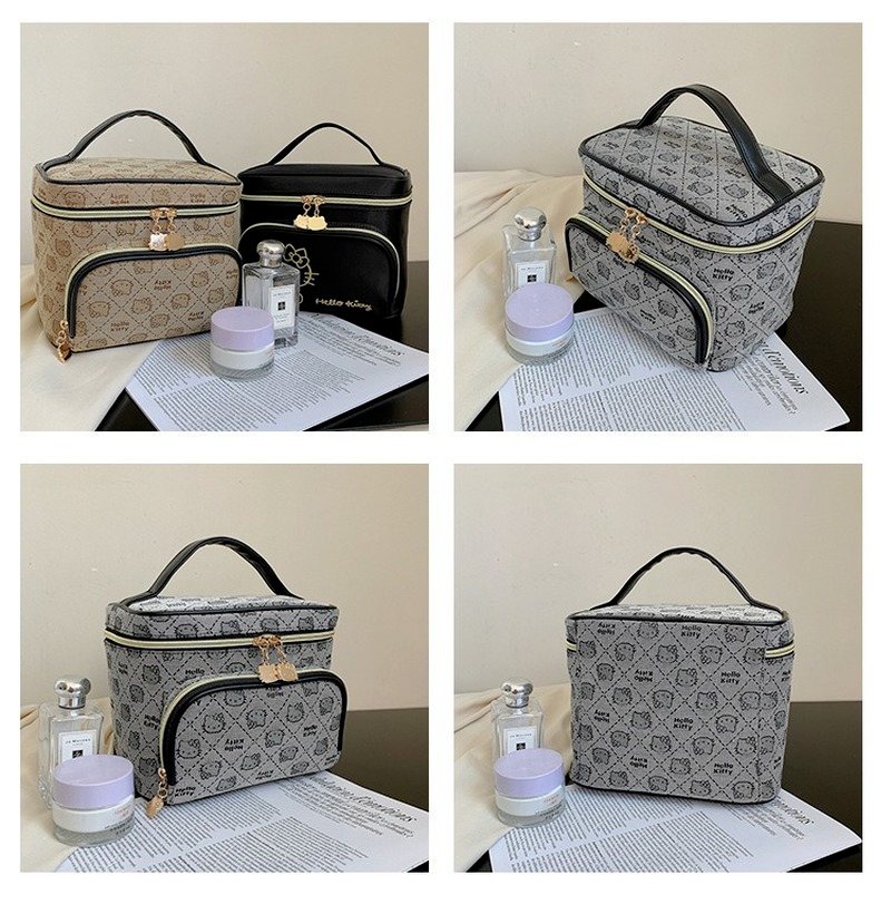 Character-Print Travel Makeup Bag