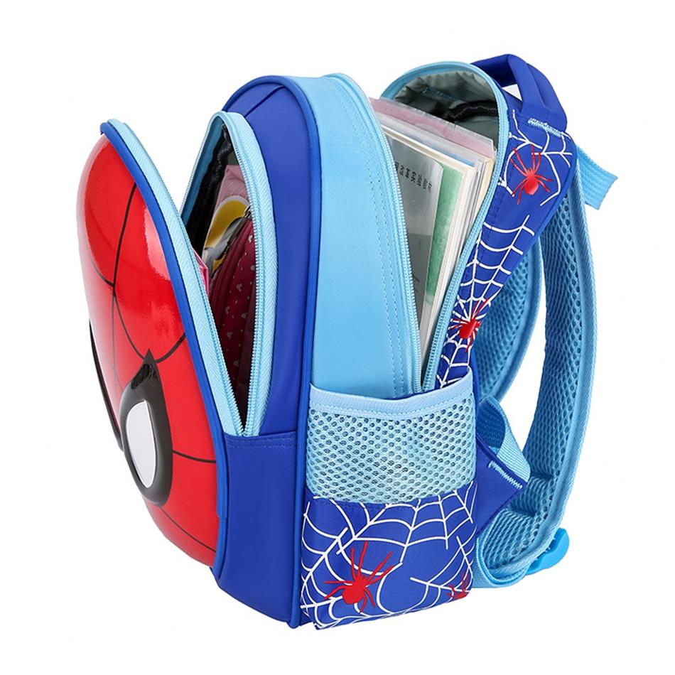 3D Superhero Kids School Backpack