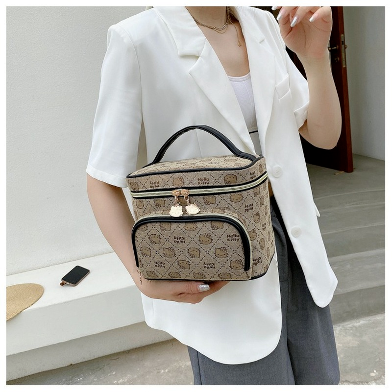 Character-Print Travel Makeup Bag
