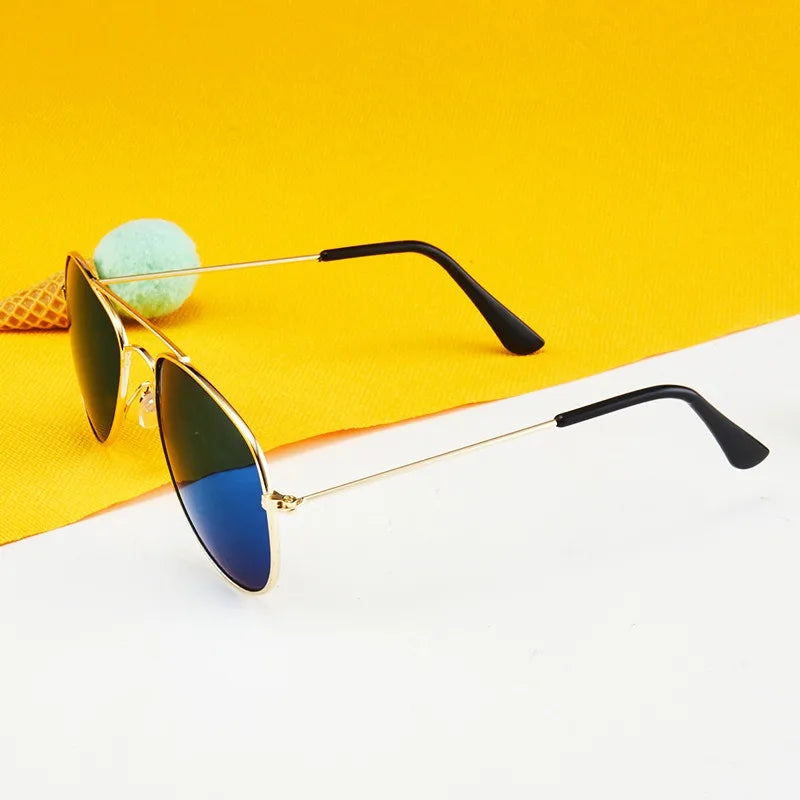 New Kids Sunglasses Fashion Colorful Boys Girls Reflective Sun Glasses Children Baby UV400 Outdoor High Definition Eyewear