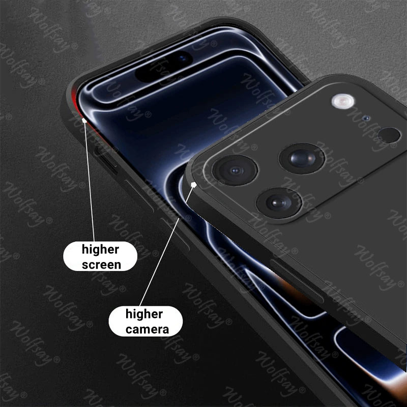 For iPhone 18 Pro Case Liquid Silicone Cases For iPhone 16 17 18 Pro Max 17e Air Cover Bumper Shockproof Protective Phone Cover