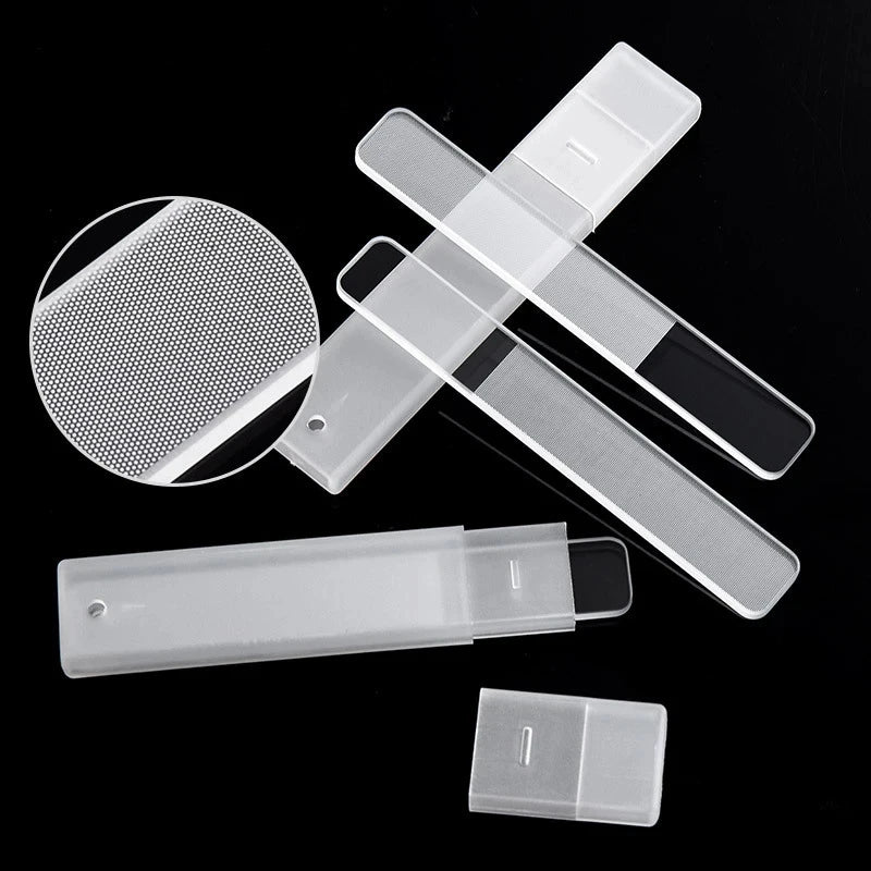 Nail Art File Buffing Transparent Sanding Polishing Durable Nano Glass File Manicure Professional Supplies Accessories Tools