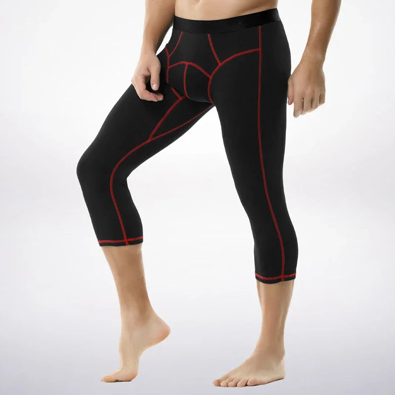 Men's leggings for autumn and winter are thin, tight, and suede pants. Add fat and size to wear thermal underwear inside
