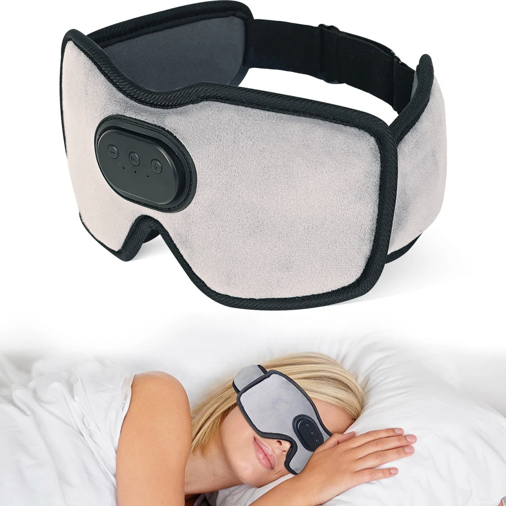 Sleep Headphones 5.2 Bluetooth Sleep Mask  Bluetooth Wireless Music Eye Mask, Sleeping Headphones Mask with Bluetooth Headphones