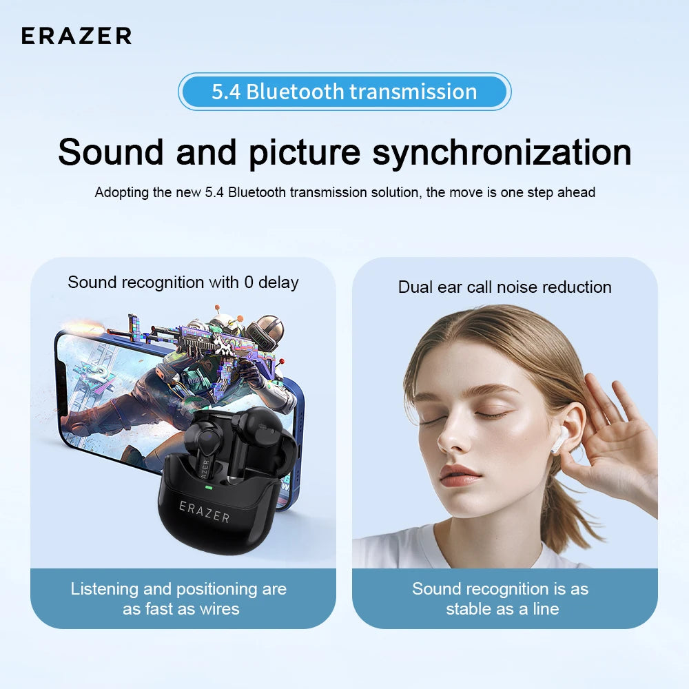 Lenovo Bluetooth Wireless Earphones HT86 Intelligent Call Noise Reduction Earbuds Ultra Long Endurance HIFI Sound Headphones