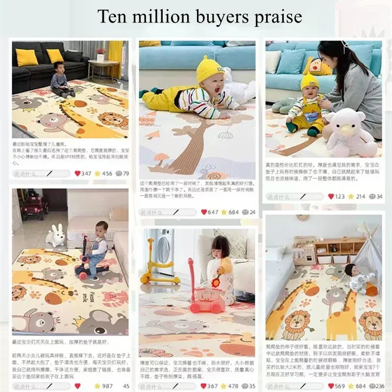 5 sizes to choose Baby Crawling Play Mats Non-toxic High-quality EPE Baby Activity Gym Carpet Baby Game Children's Safety Rug
