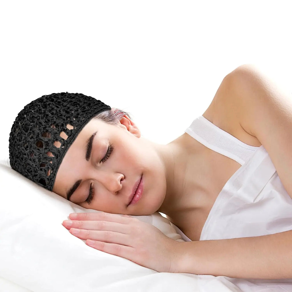 3pcs Comfort, Hand-Knit Crochet Hair Net Cap for Women- Breathable，Breathable Mesh Nightcap, Elastic Hair Net for Male And Femal