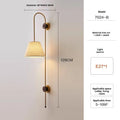 French Strip Led Wall Lamp For Home Decoration Living Room Bedroom Staircase Background Wall Bedside Fabric Lighting Fixtures