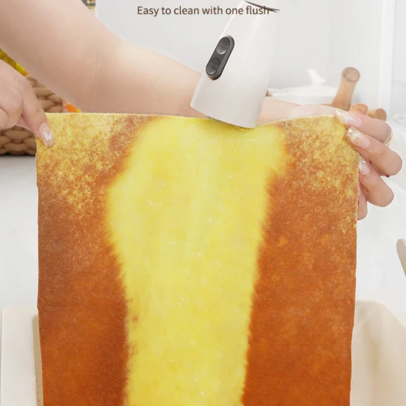15meters Reusable Thick Dishwashing Cloth for Kitchen, Oil-Removal & Non-Shedding Cleaning Cloths Loofah Dish Cloth