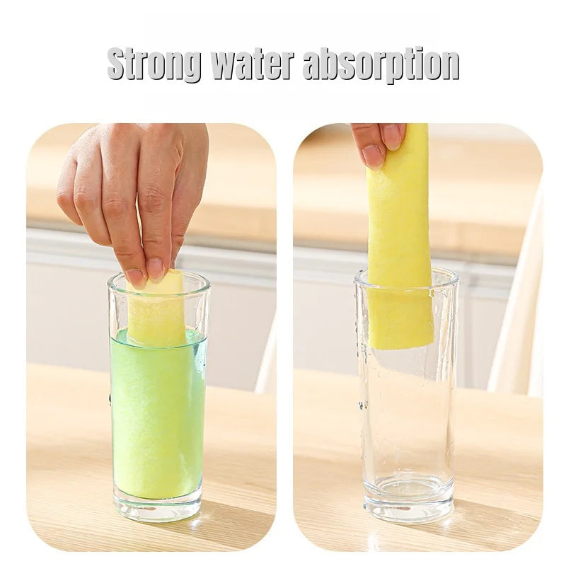 15meters Reusable Thick Dishwashing Cloth for Kitchen, Oil-Removal & Non-Shedding Cleaning Cloths Loofah Dish Cloth