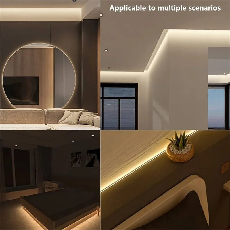 LED Strip Lights with Button Control, USB Powered Lights, 1m/2m/3m/5m/10m for Bedroom, Home, Gaming Room, Party, Christmas