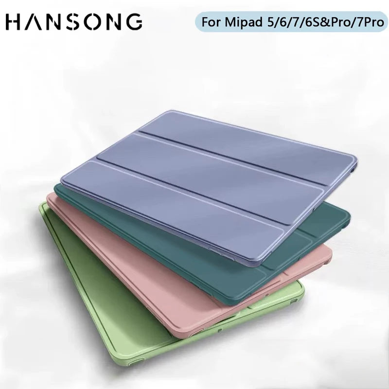 Tablet Cases for Xiaomi Mi Pad 5/6 5 6 Pro 11in 7 7pro 11.2 For 2024 6S Pro 12.4in Support Magnetic Charging Funda Tablet Cases