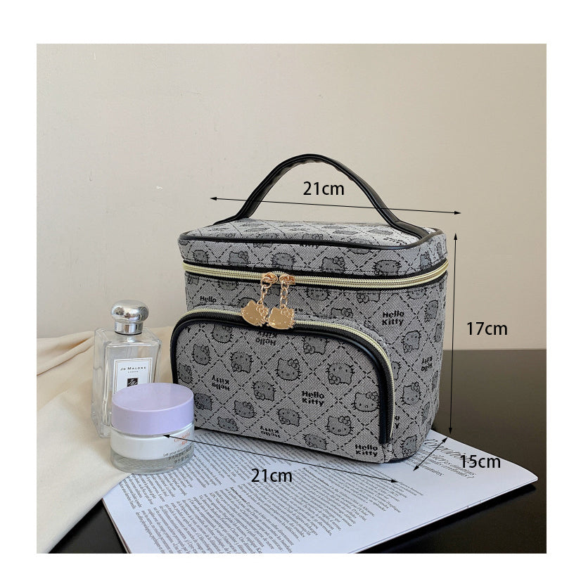 Character-Print Travel Makeup Bag