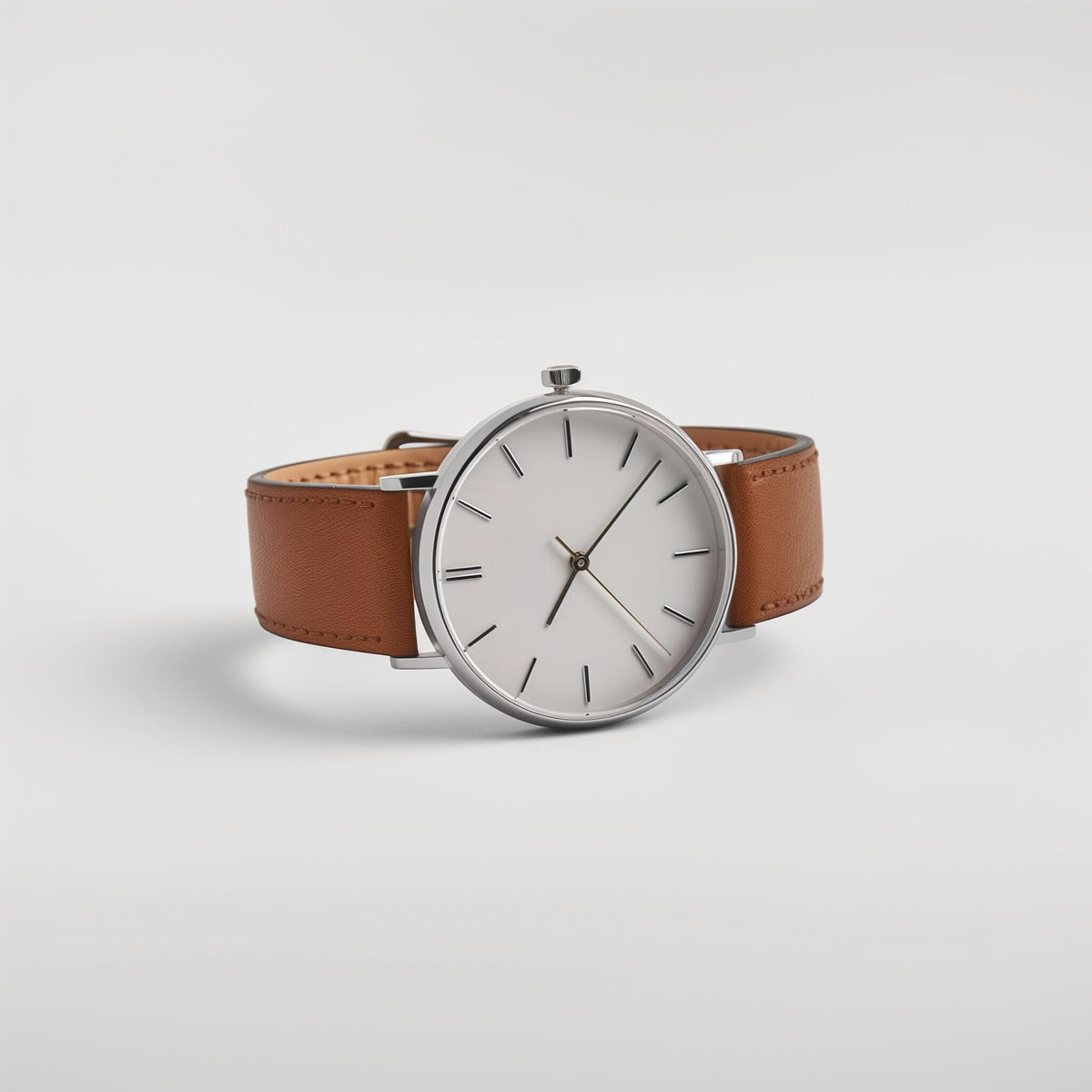 Luxury Brown Leather Watch