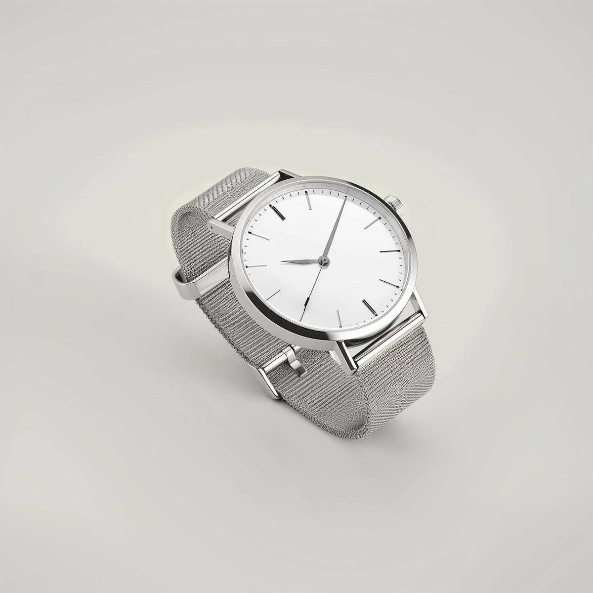 Classic Minimalist Silver Watch